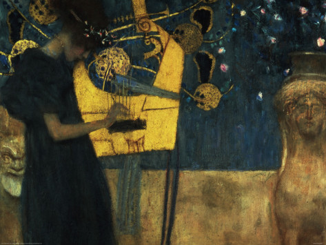 Musique, 1895 - Gustav Klimt Paintings